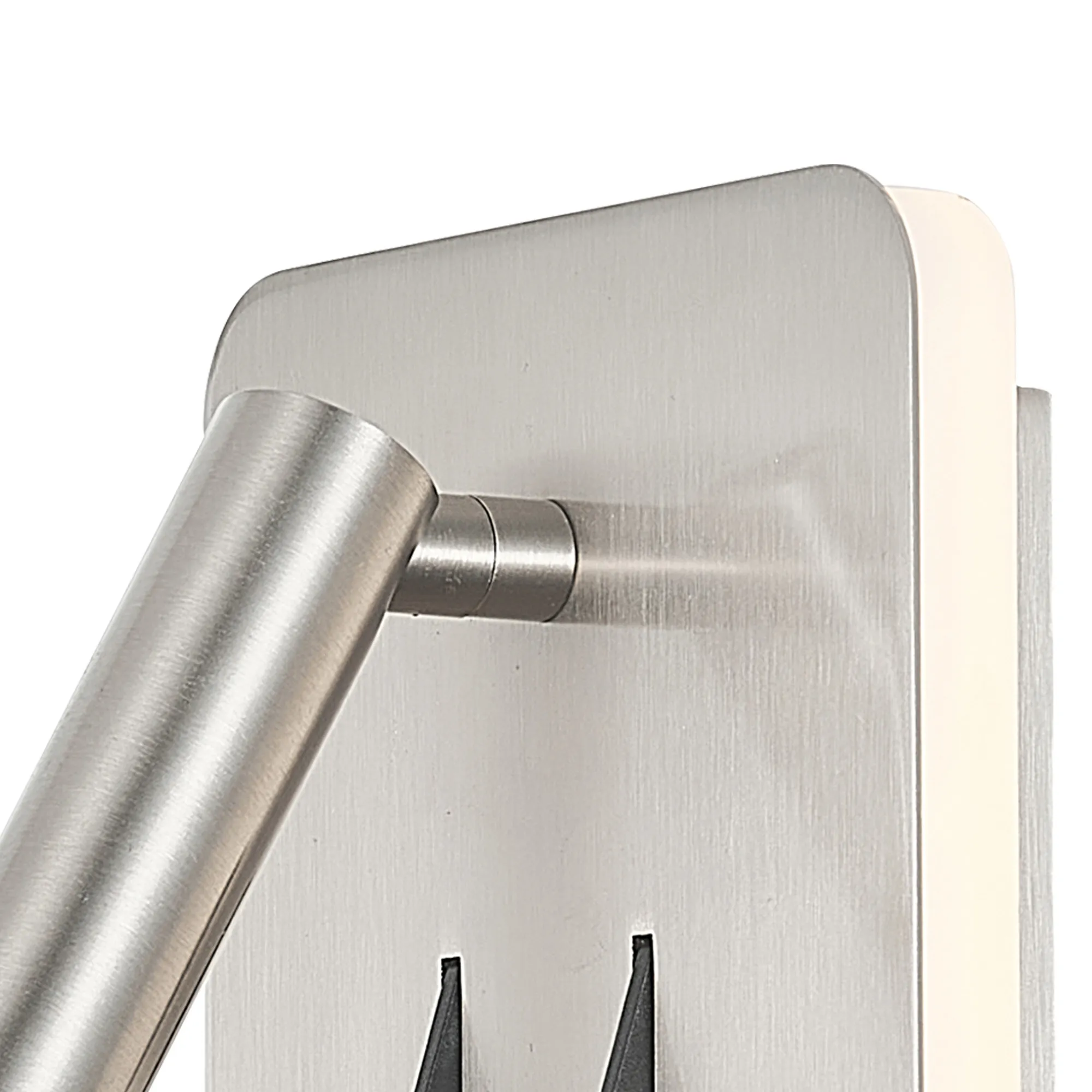 Cayman Square Wall + Reading Light 6W + 3W LED Switched Satin Nickel M7824  Mantra Fusion Cayman